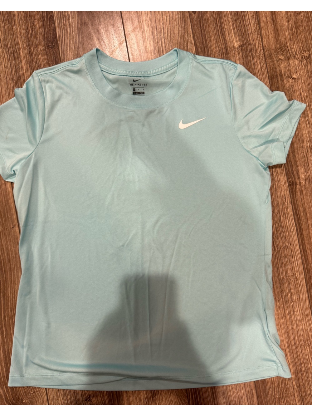 Nike Light Blue Short Sleeve Tee with White Swoosh